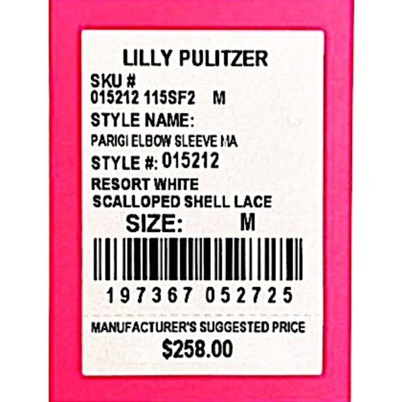 Lilly Pulitzer Parigi Maxi Dress in Resort White Shell Lace NWT - Size Medium - Picture 6 of 7